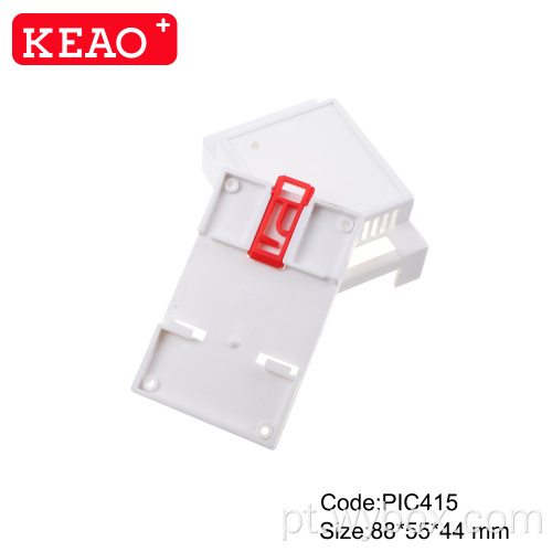 Bloco de terminais de trilho Din PIC415 caixa de controle industrial Din Rail caixa de invólucro eletrônico plástico com tamanho 88 * 55 * 44 mm